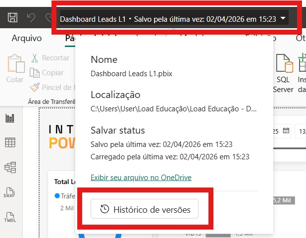 Novidades do Power BI: Histórico