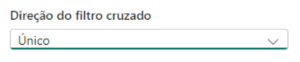Direção do filtro cruzado